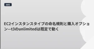 EC2インスタンスタイプの命名規則と購入オプション—t3のunlimitedは既定で動く | mohablog