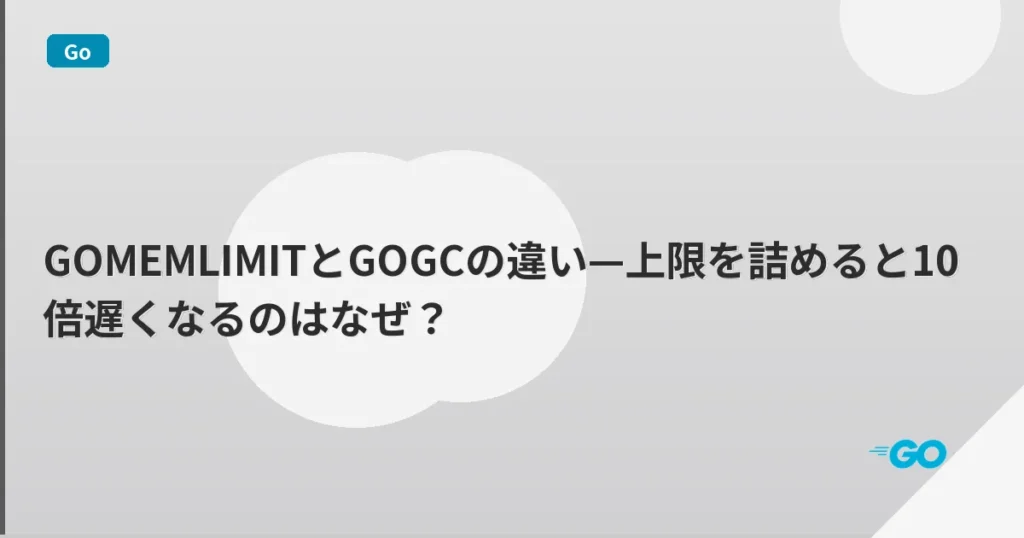 GOMEMLIMITとGOGCの違い—上限を詰めると10倍遅くなるのはなぜ？ | mohablog